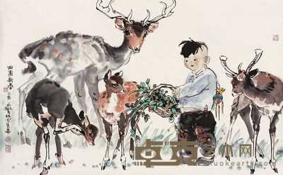 李延声 2005年作 田园新春 镜心 69×96cm